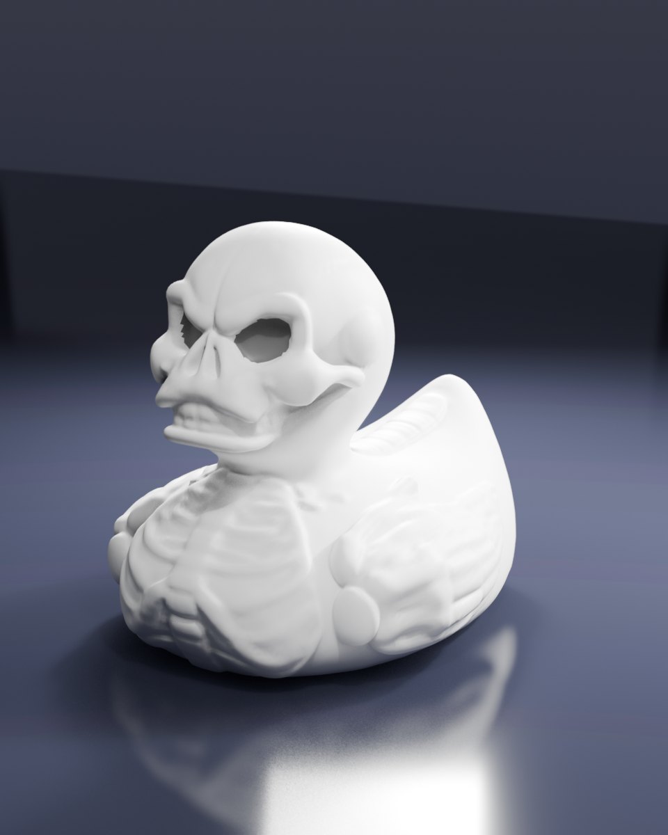 Halloween Skeleton Duck