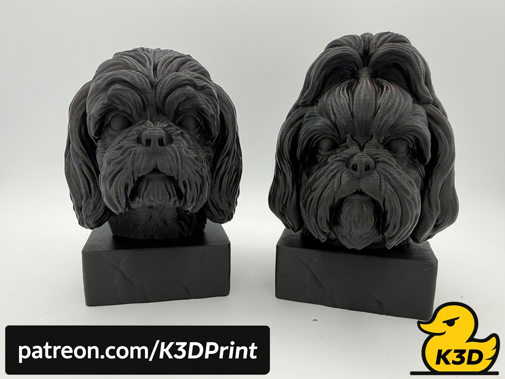 Shih Tzu W Bow Bust