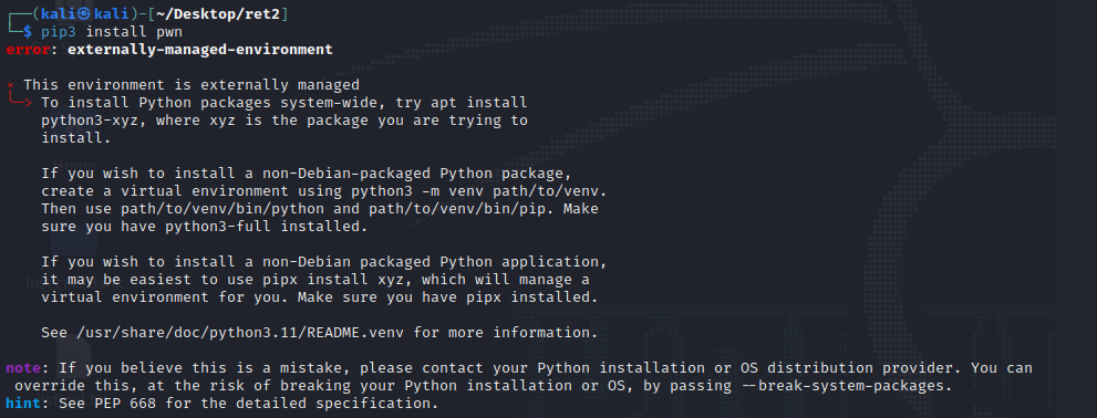 install pwn