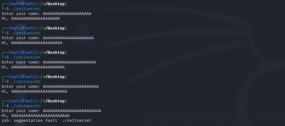 segfault