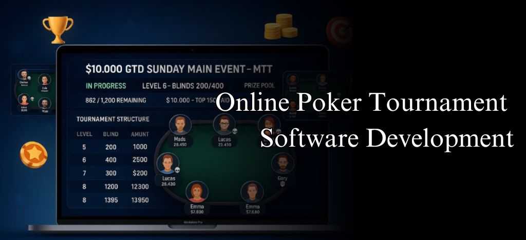 Online Poker Tournament Software Development | Mobzway