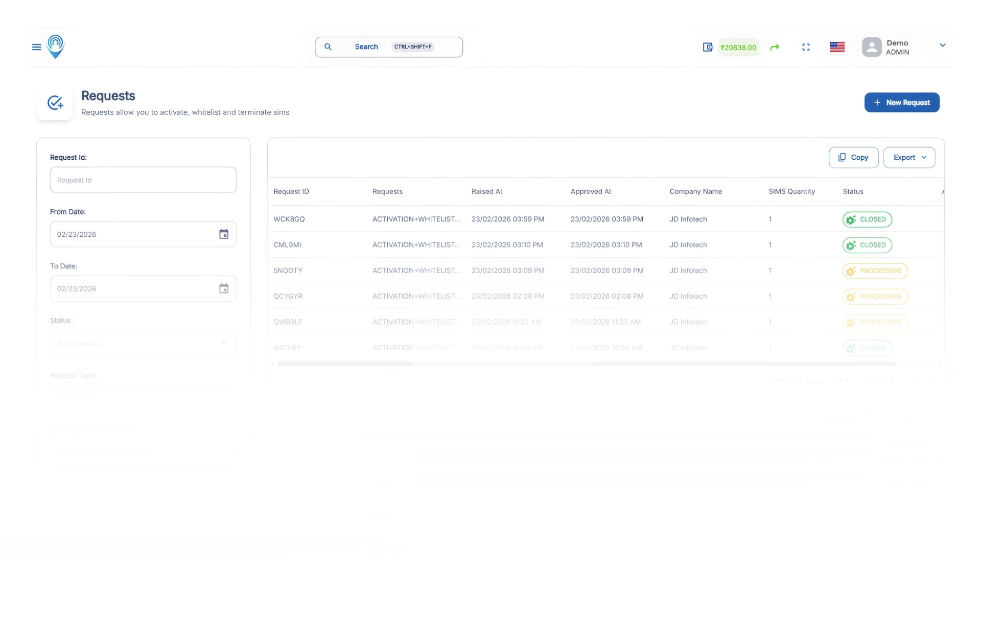 Request
 Management