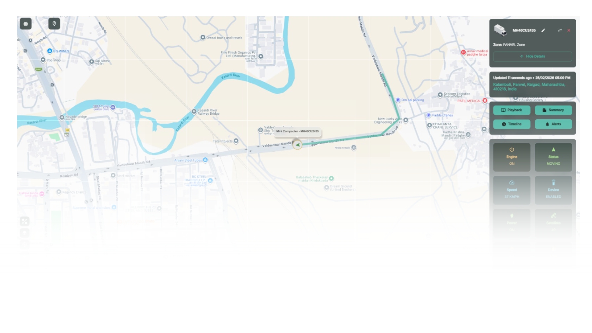 Live Fleet
 Tracking