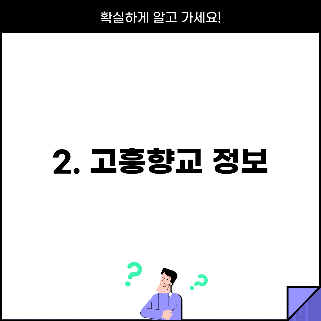 2. 고흥향교 정보