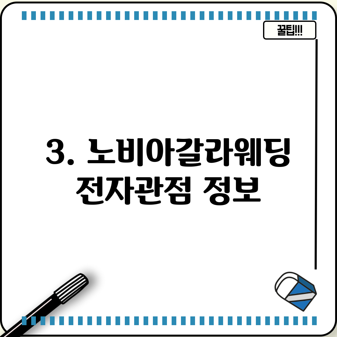 3. 노비아갈라웨딩 전자관점 정보