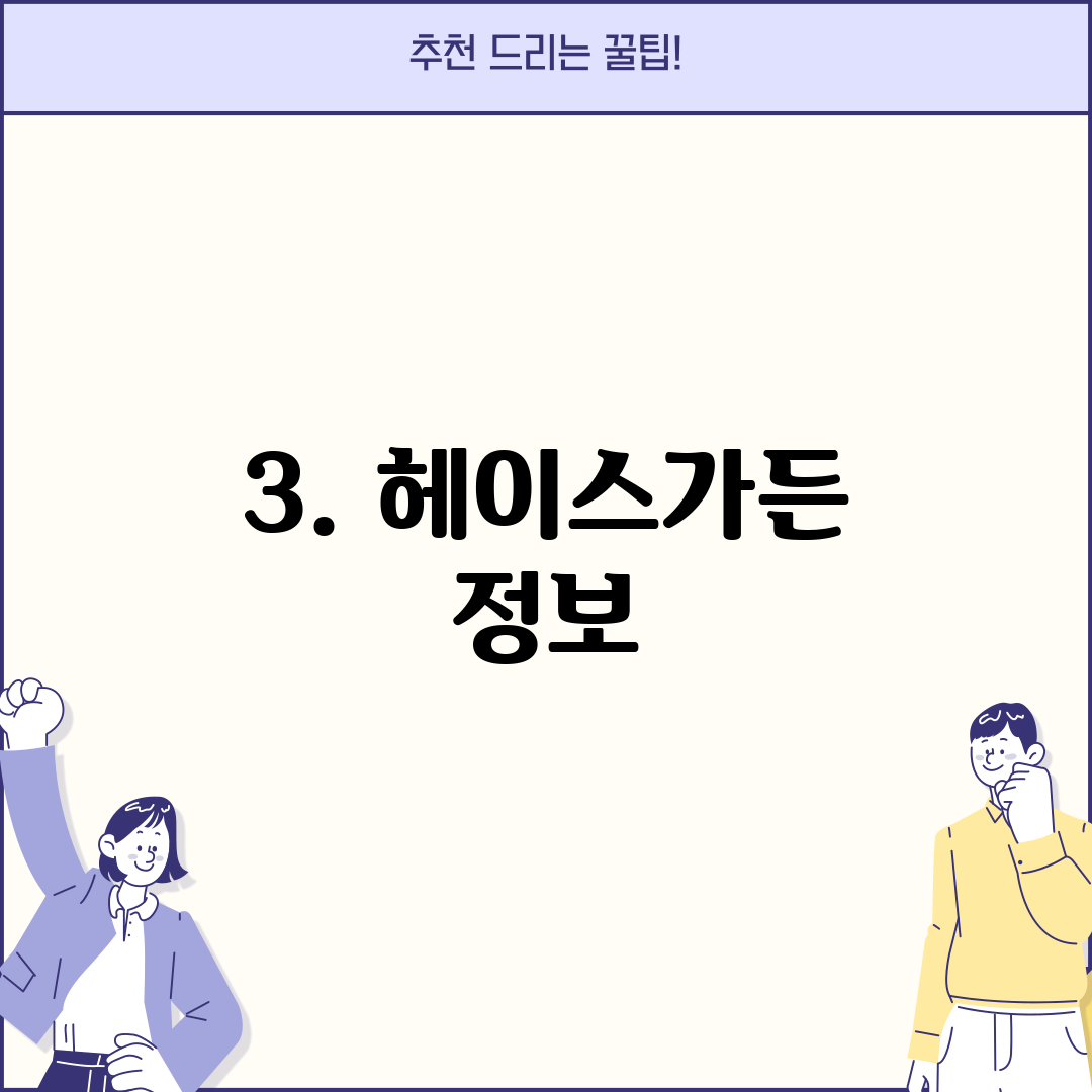 3. 헤이스가든 정보