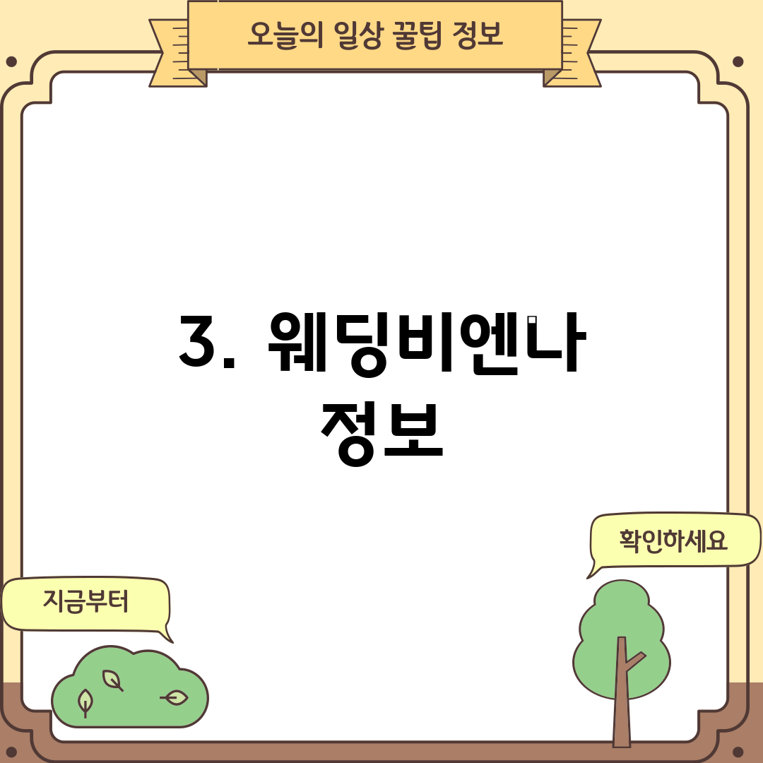 3. 웨딩비엔나 정보