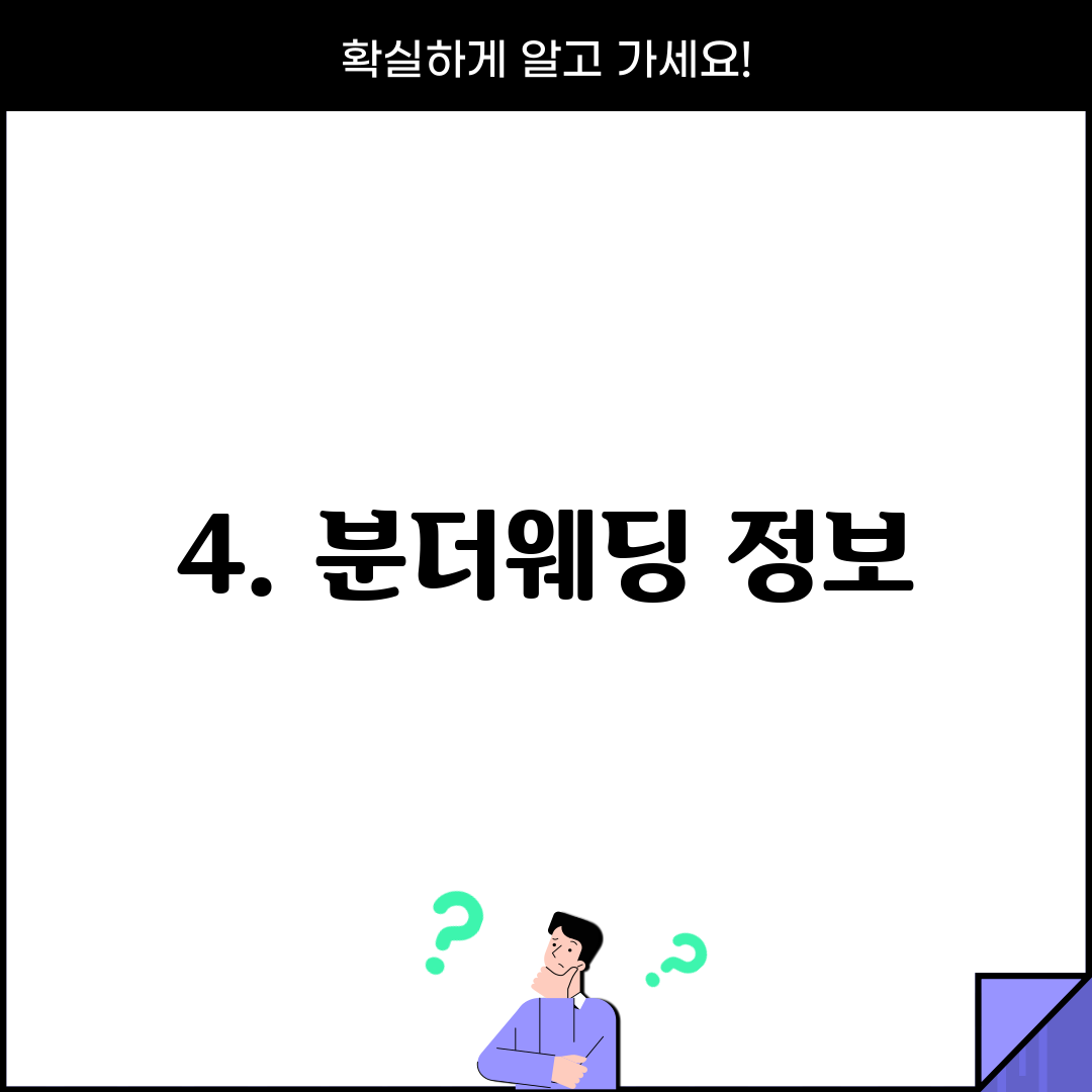 4. 분더웨딩 정보