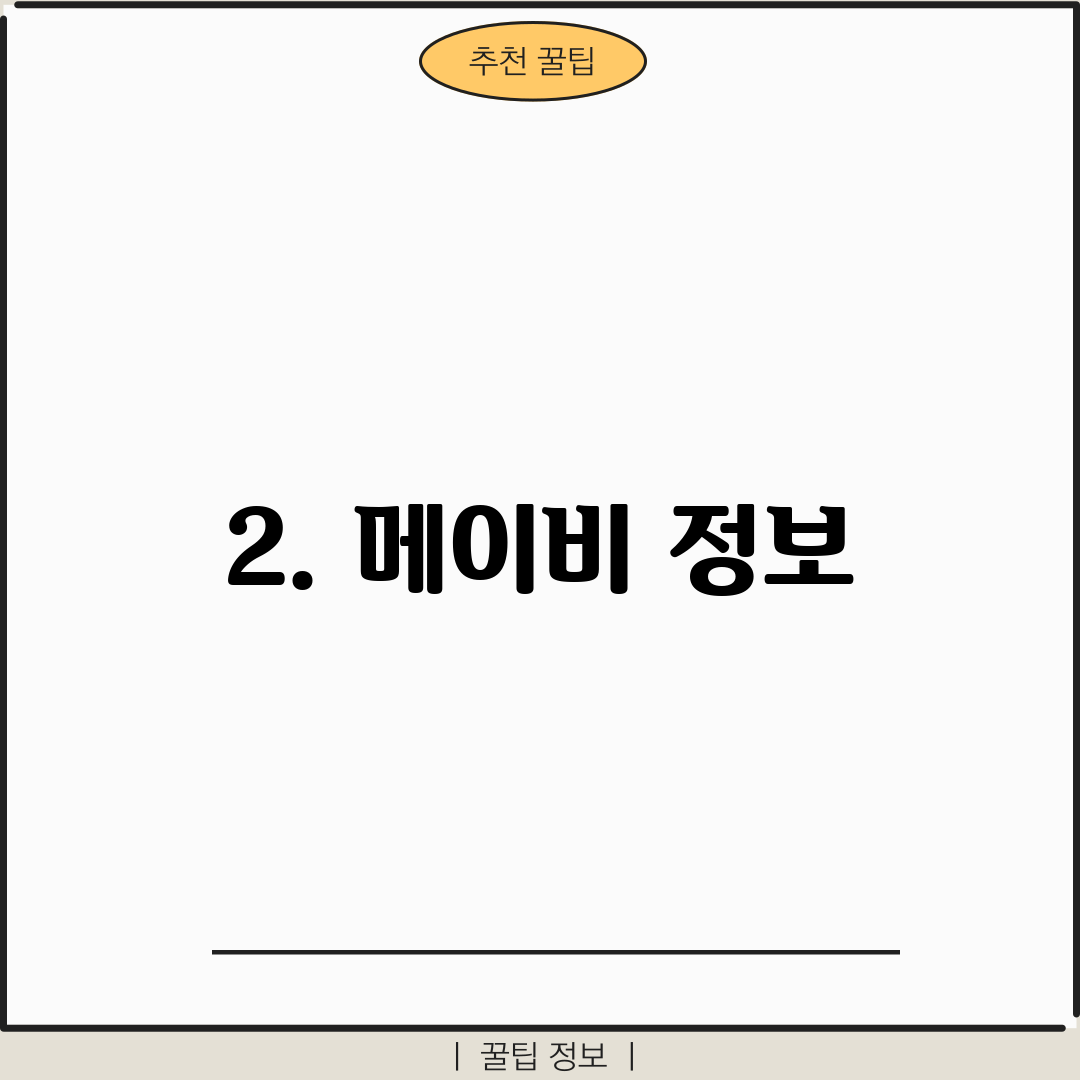 2. 메이비 정보