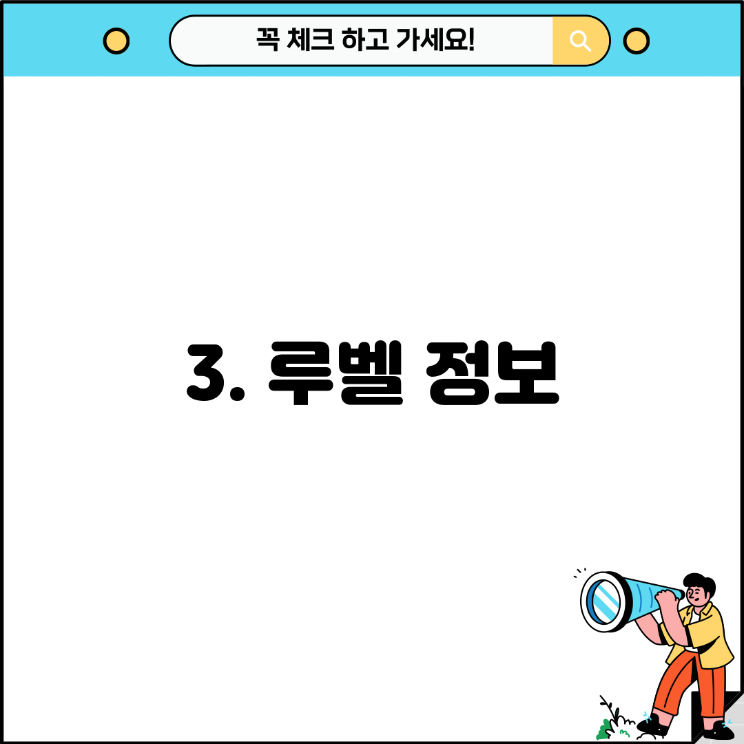 3. 루벨 정보