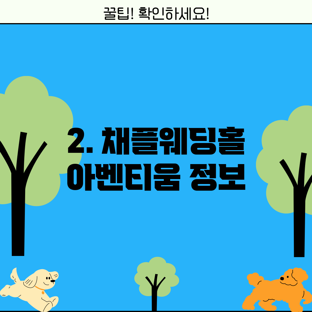 2. 채플웨딩홀 아벤티움 정보