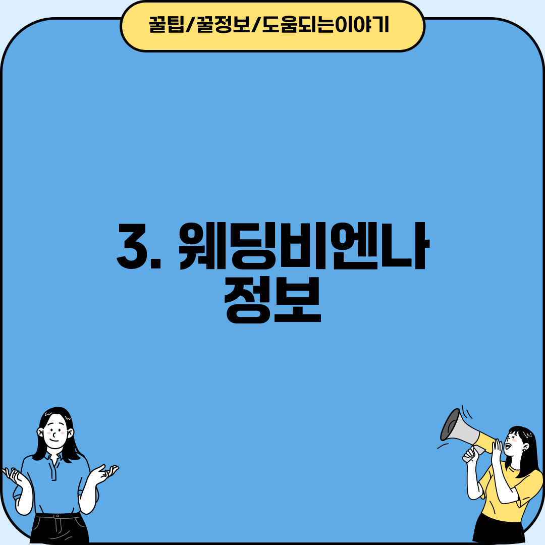 3. 웨딩비엔나 정보