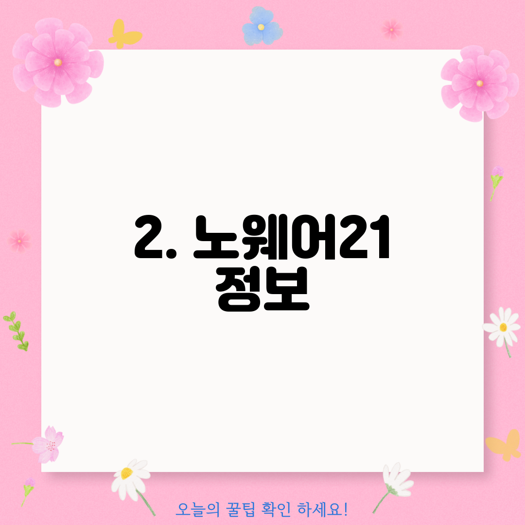 2. 노웨어21 정보
