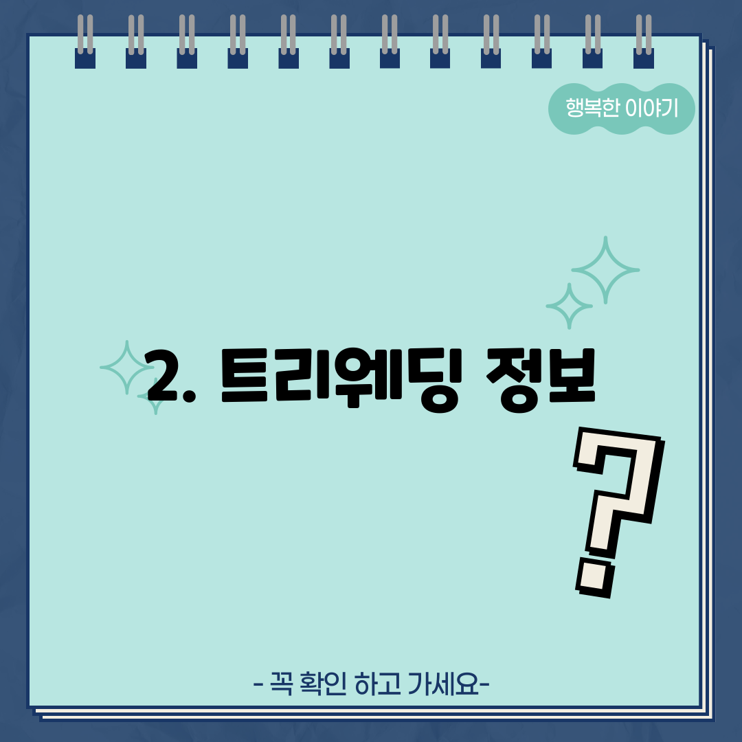 2. 트리웨딩 정보