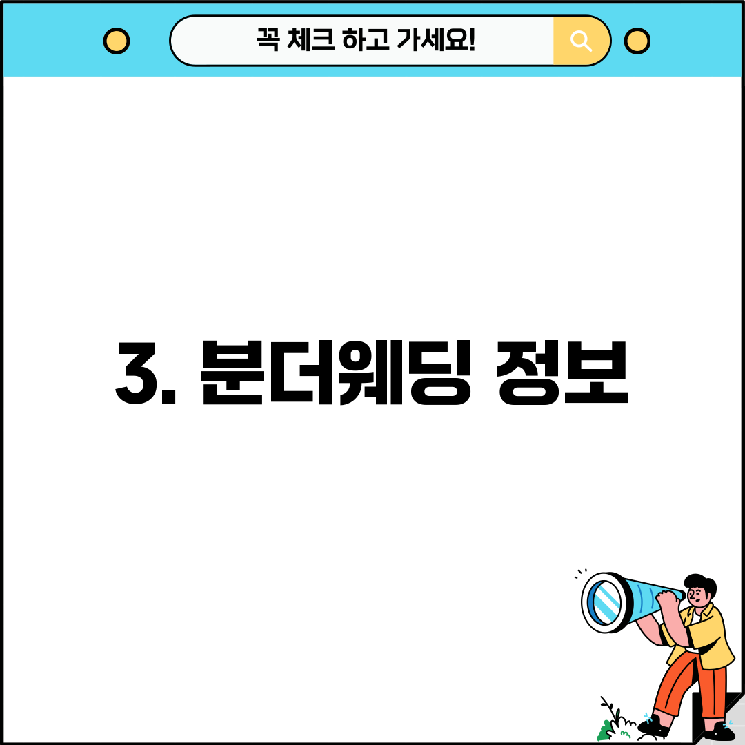 3. 분더웨딩 정보