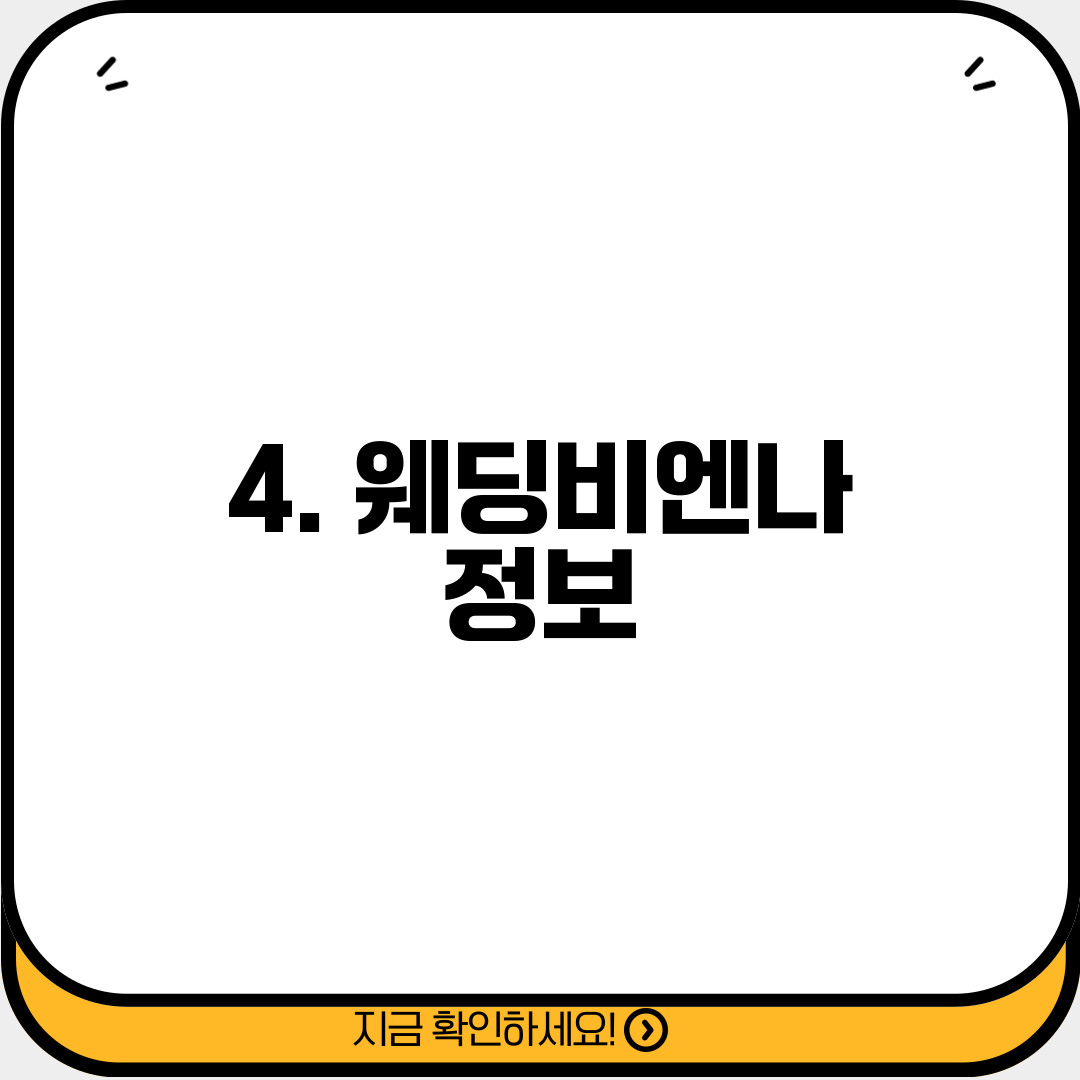 4. 웨딩비엔나 정보