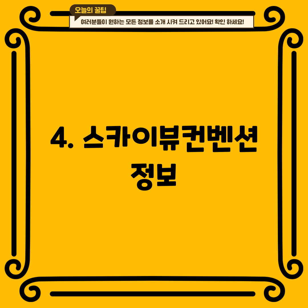 4. 스카이뷰컨벤션 정보
