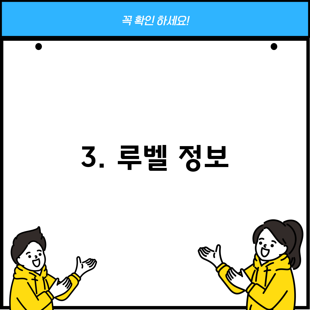 3. 루벨 정보