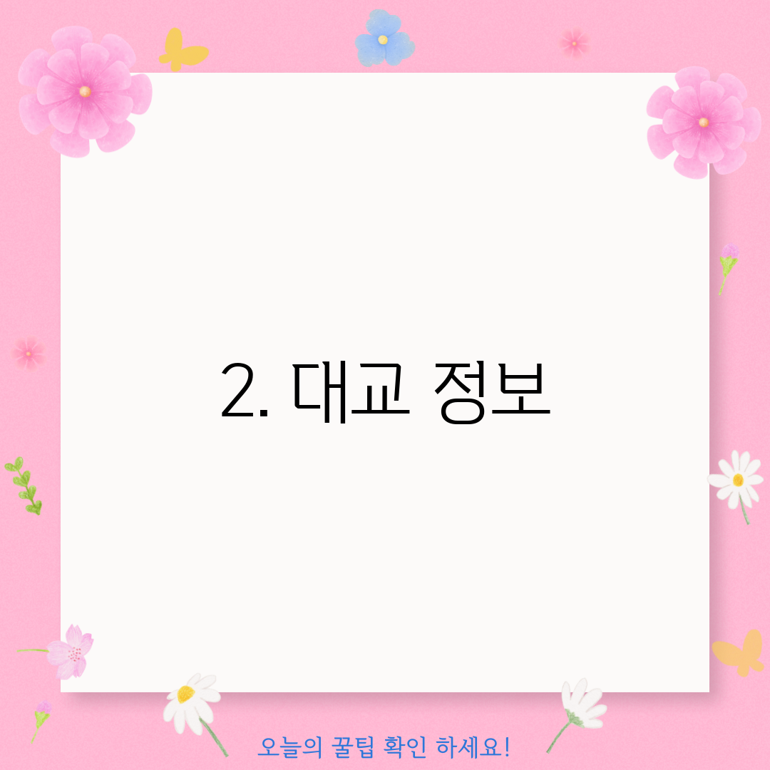 2. 대교 정보
