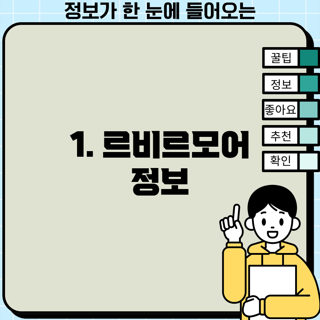 1. 르비르모어 정보