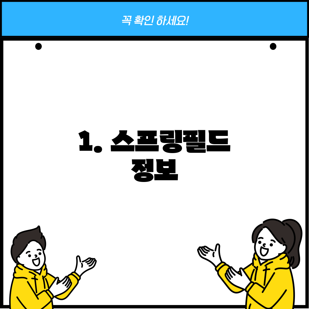 1. 스프링필드 정보