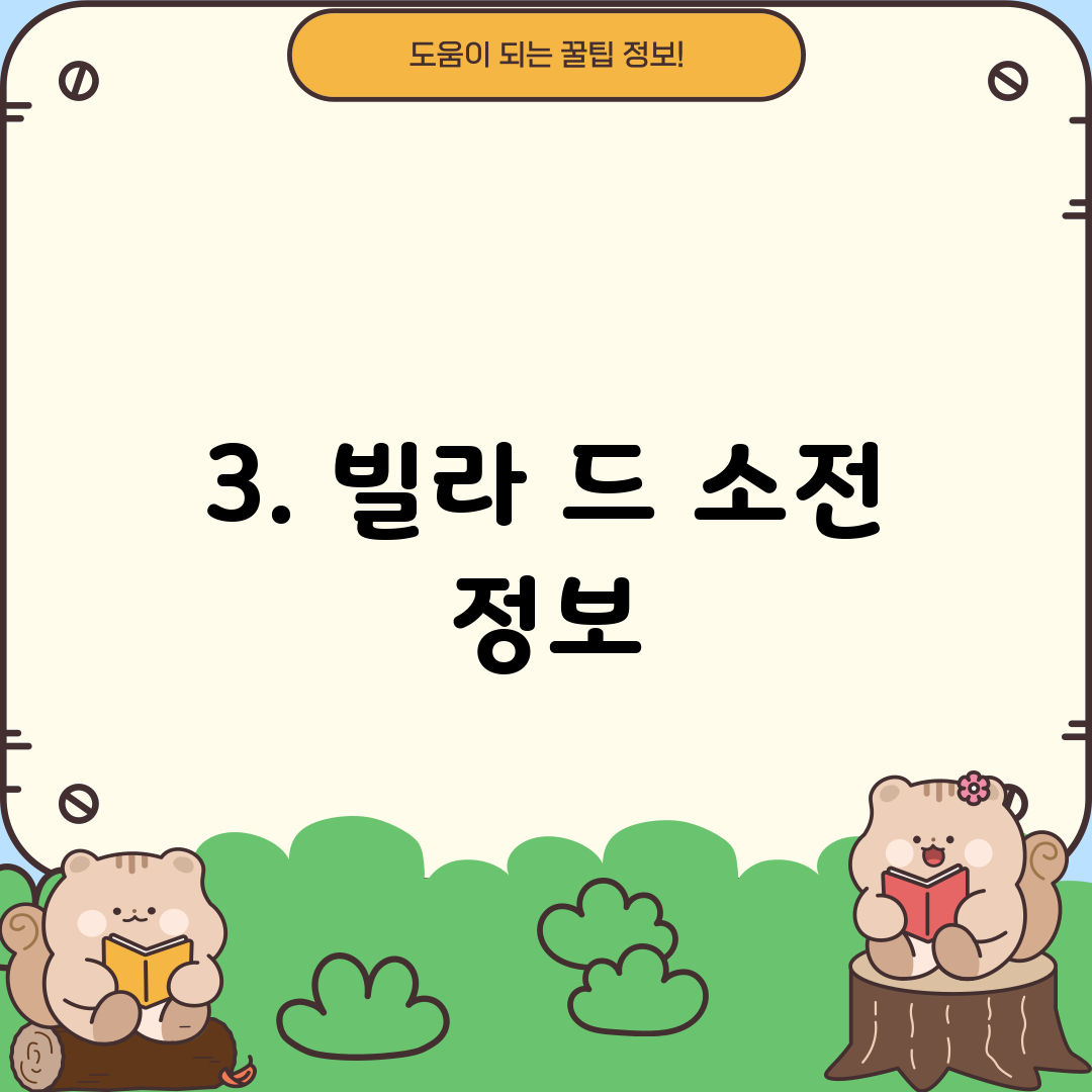 3. 빌라 드 소전 정보