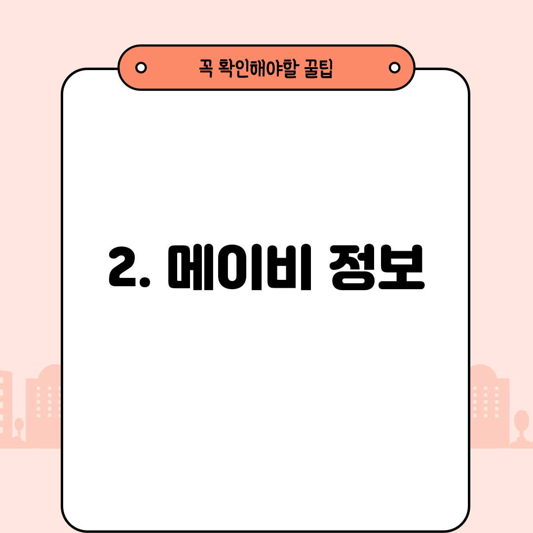 2. 메이비 정보