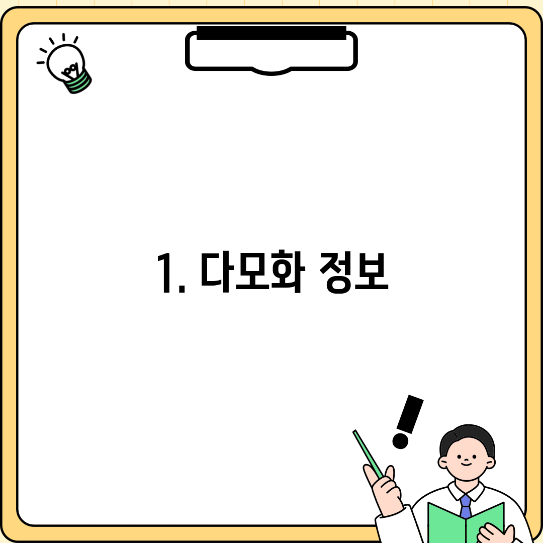 1. 다모화 정보