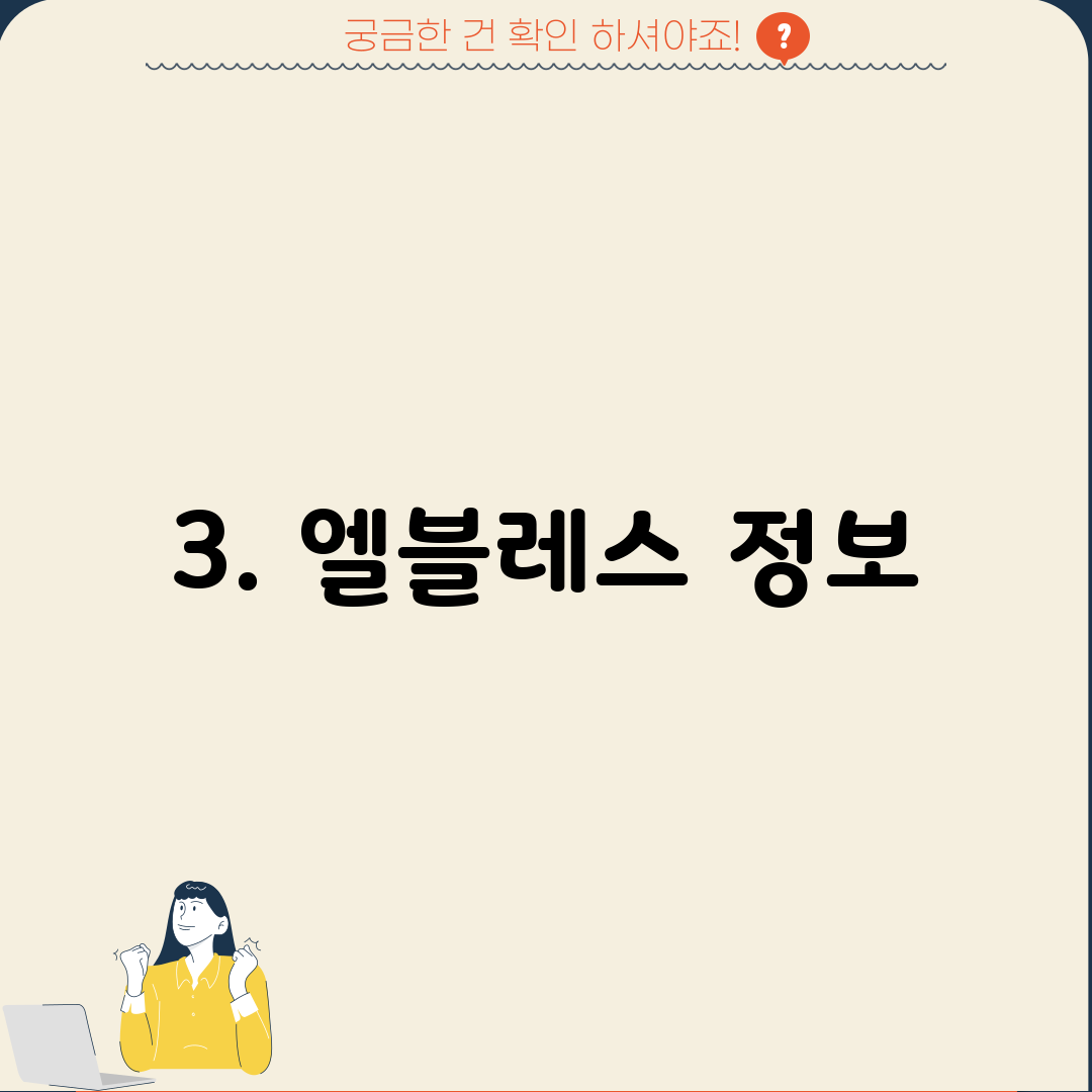 3. 엘블레스 정보