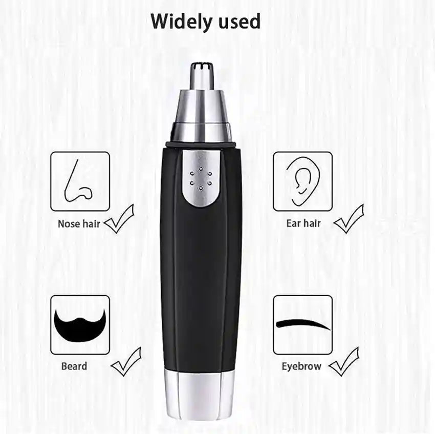 Electric Nose & Ear Hair Trimmer for Men – Waterproof, Washable, Cordless Grooming Shaver 3