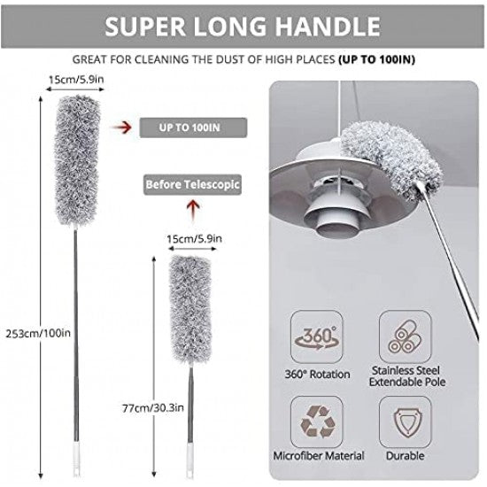 Fan Cleaning Brush with Long Rod 3