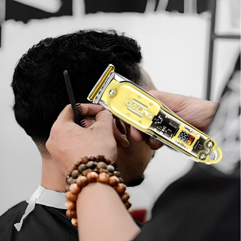 Rechargeable Transparent Body Led Display Professional Hair Clipper 3