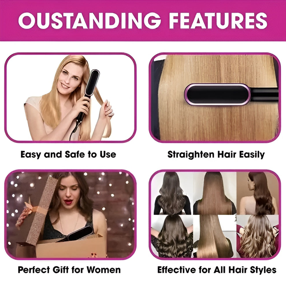 Heating Electric Hair Straightener HQT-909B 5