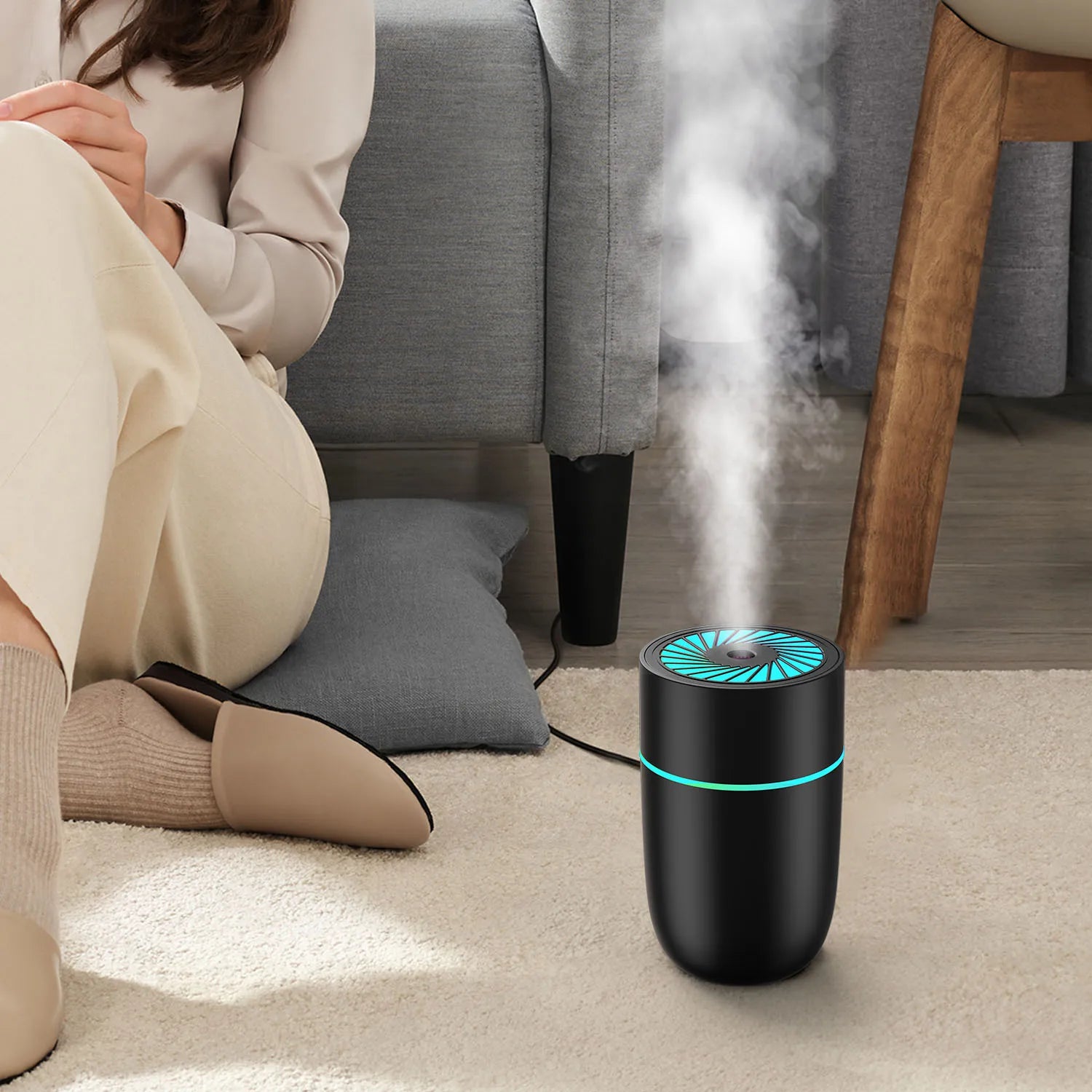 320ml Humidifier Portable USB Ultrasonic Colorful Cup Aroma Diffuser Cool Mist Maker Air Humidifier Pv 3
