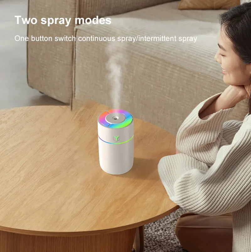 USB Air Humidifier with LED Lights 2