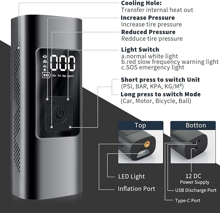 Air Compressor Power Bank 5