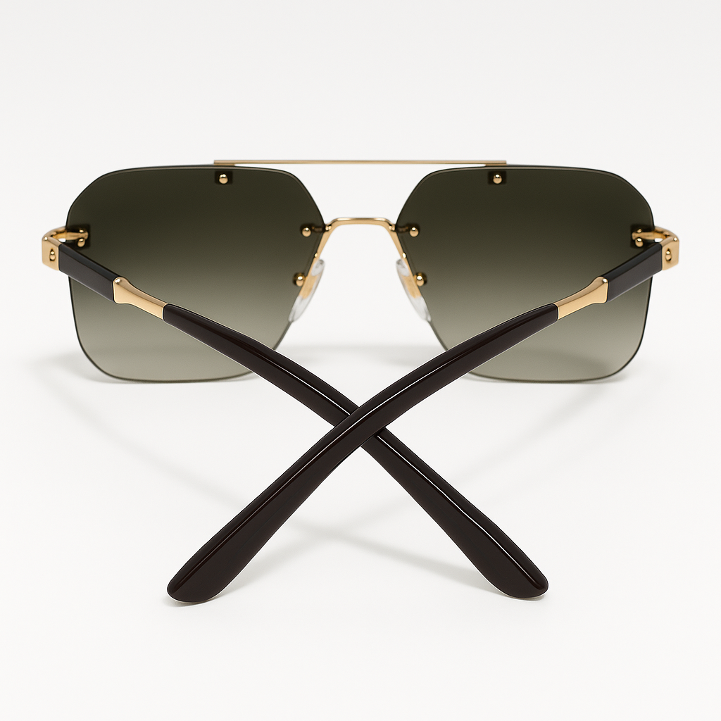 Gold & Black Arms sunglasses 4