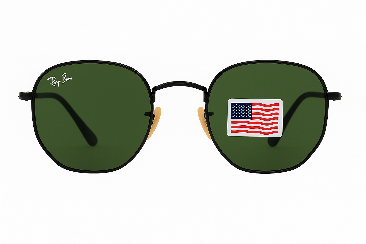 Luxury Green Gradient Aviator Sunglasses 2