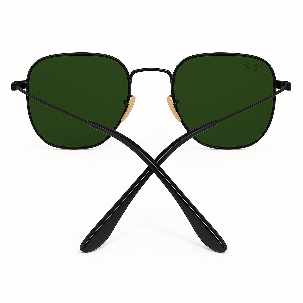 Round Green Lens Sunglasses 5