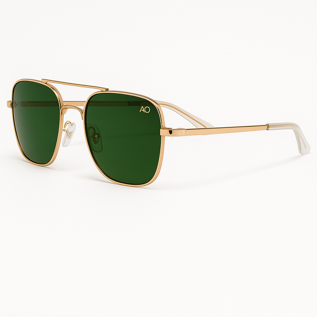 Gold Frame Aviator Sunglasses 4