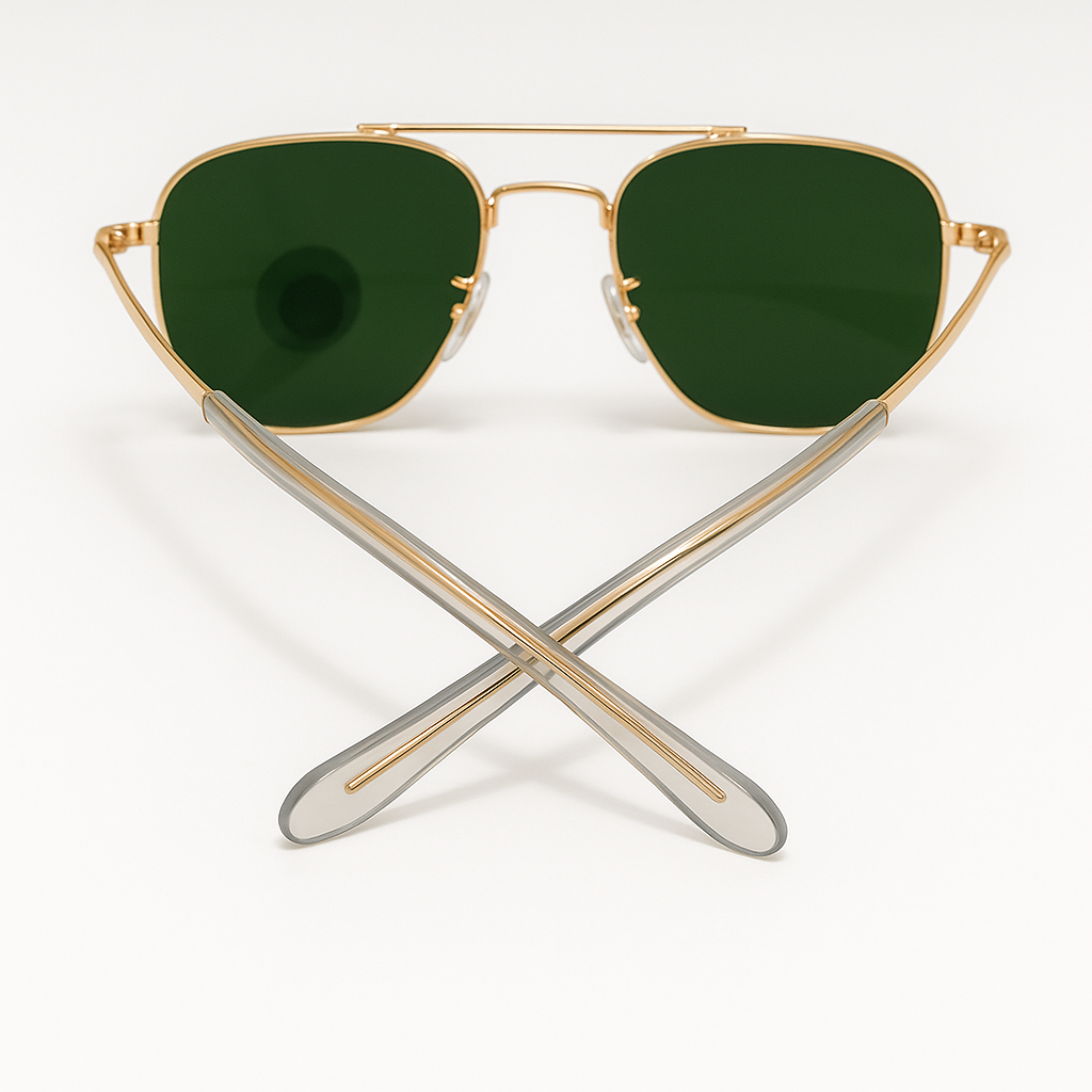 Gold Frame Aviator Sunglasses 5