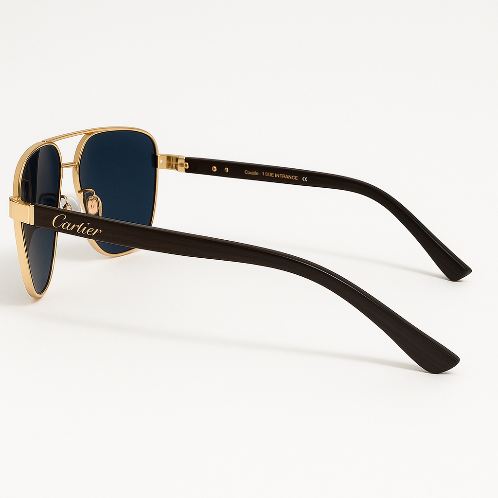 Classic Gold Arm Sunglasses UV Protection 4