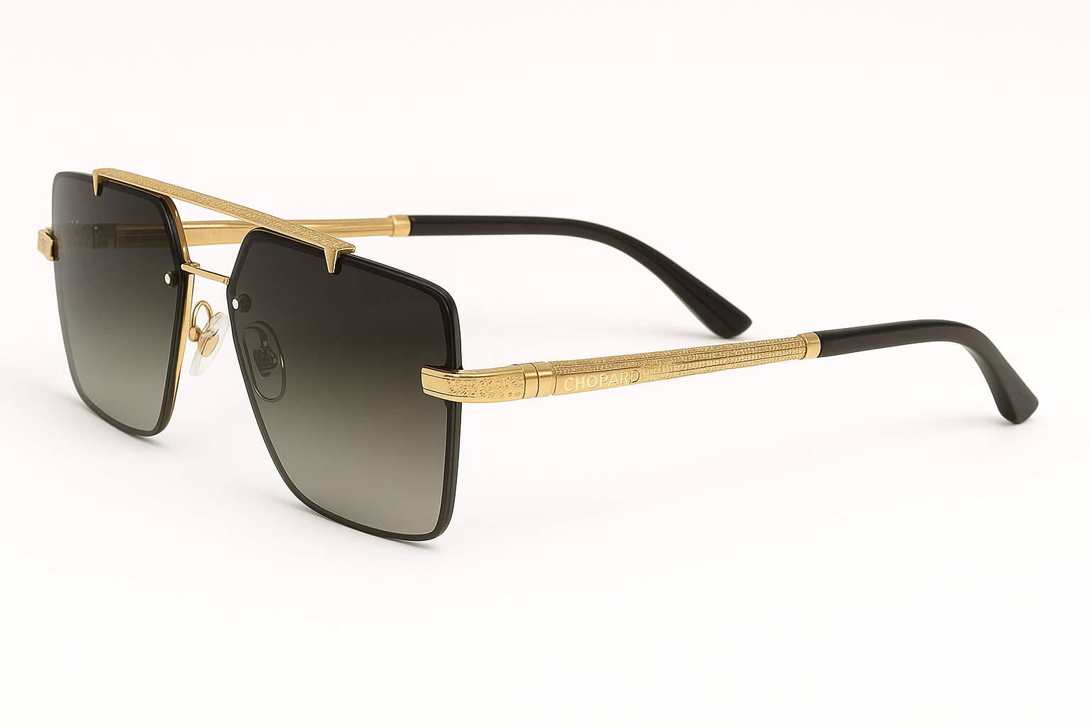 Gold Frame Gradient Lens Sunglasses 4