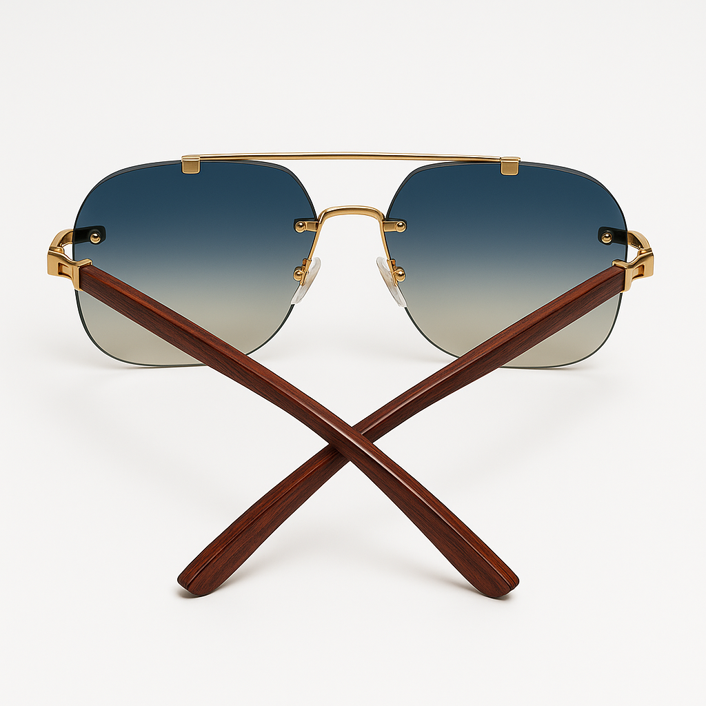 Luxury Gradient Aviator Sunglasses 4