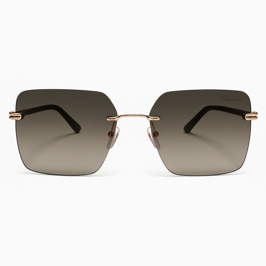 Gold Frame Gradient Sunglasses 2