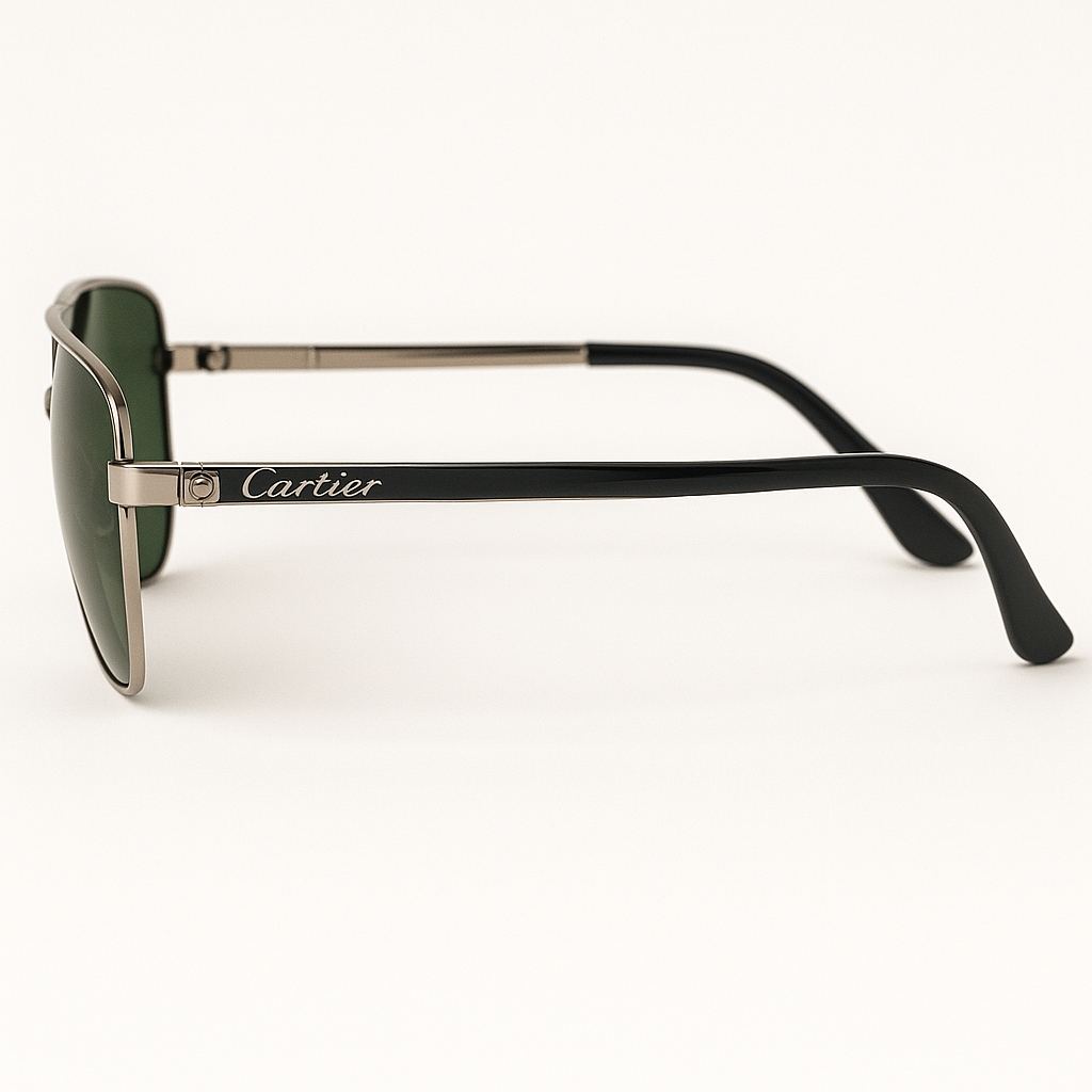 Sunglasses – Elite Green Lens Aviators glasses 4