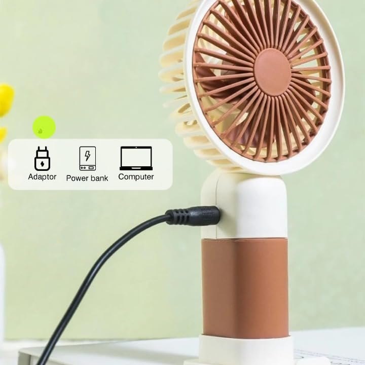 Portable Mini Cute Fan – USB Rechargeable Handheld & Table Desk Fan 2