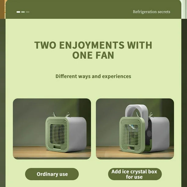 Portable Mini Air Cooler & Humidifier – Compact Cooling Fan for Home & Office 3