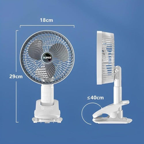2 in 1 Reachargeable and Portable Table and Hand Fan 3