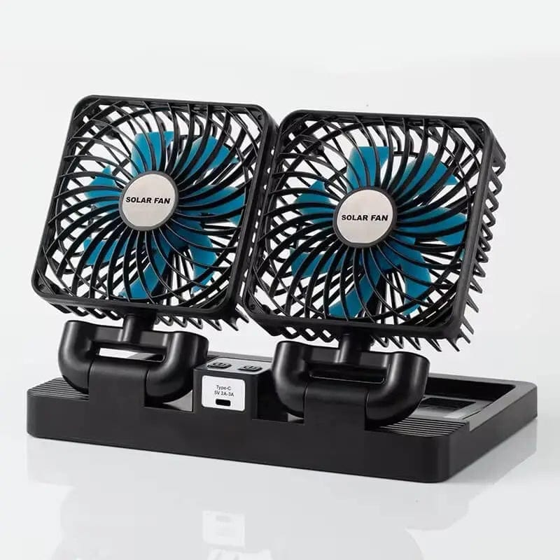Dual Head Solar Fan 2